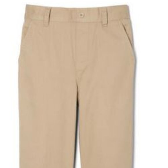 FRENCH TOAST Pull-On Relaxed Fit Stretch Twill Pant, Khaki, Boys Size 18 - Picture 1 of 6